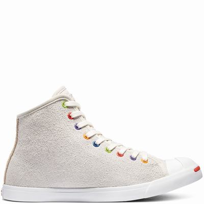 Converse x Nana Jack Purcell Mid - Miesten Matalavartiset Tennarit - Valkoinen/Beige